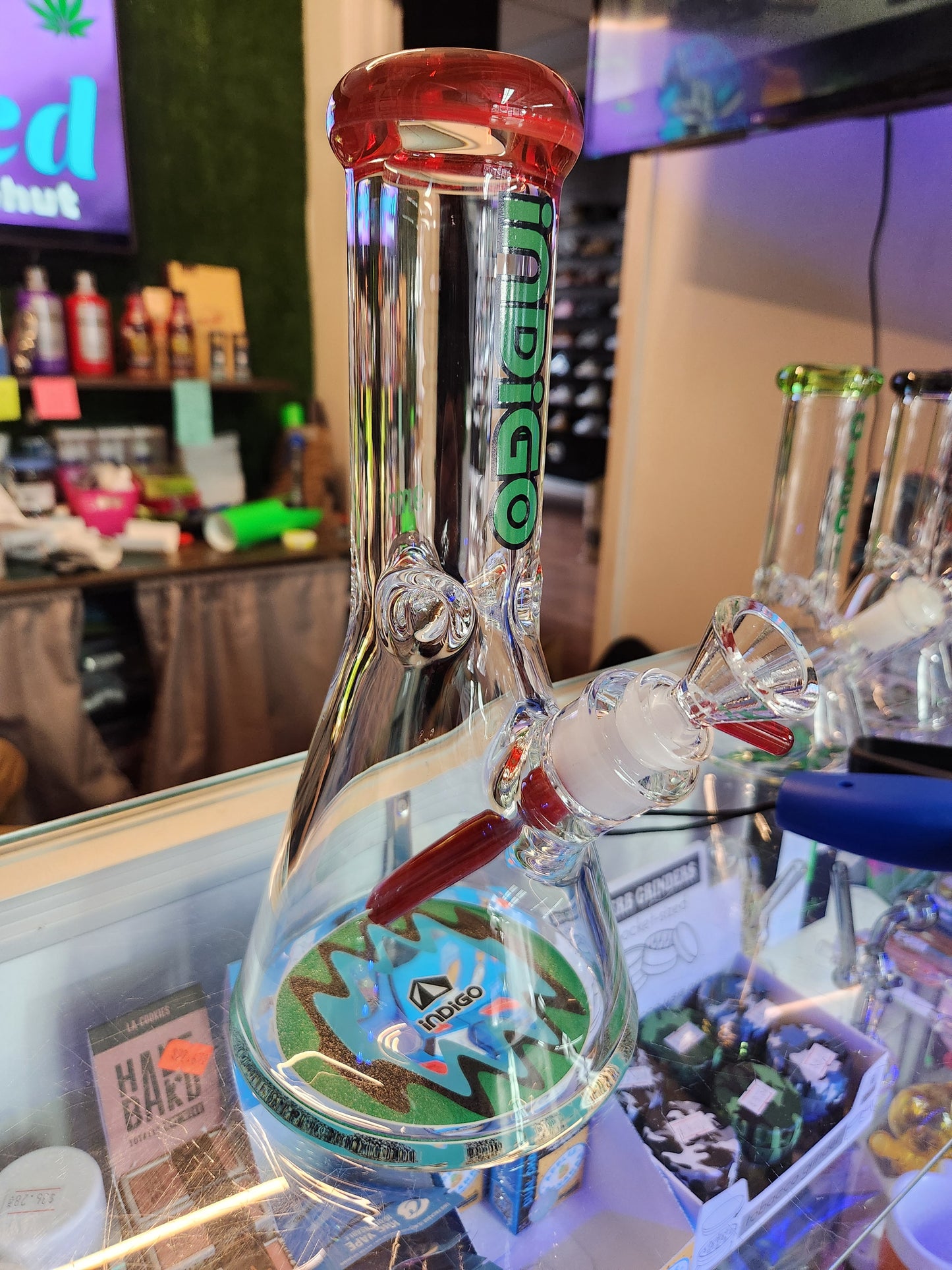 10" Indigo 9MM Glass Water Bong