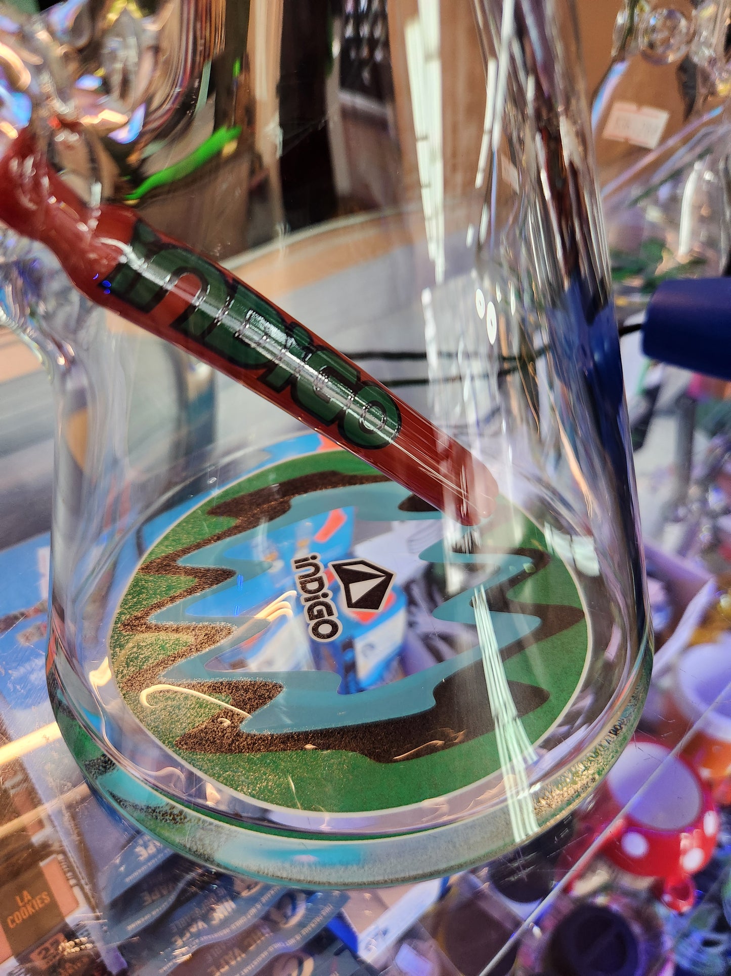 10" Indigo 9MM Glass Water Bong