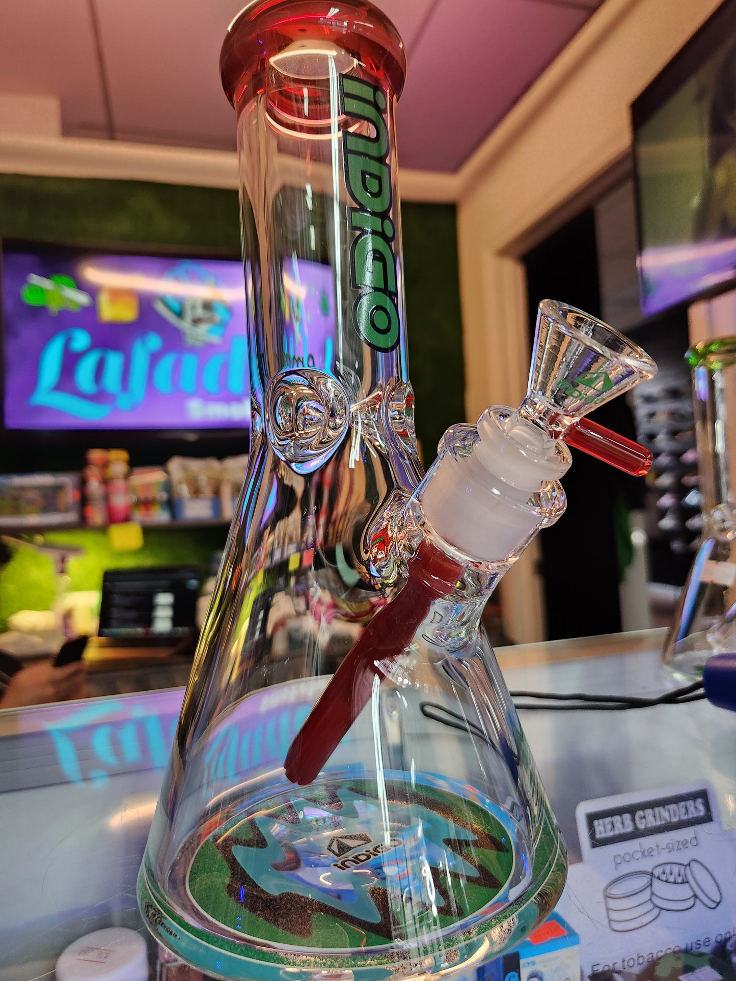 10" Indigo 9MM Glass Water Bong