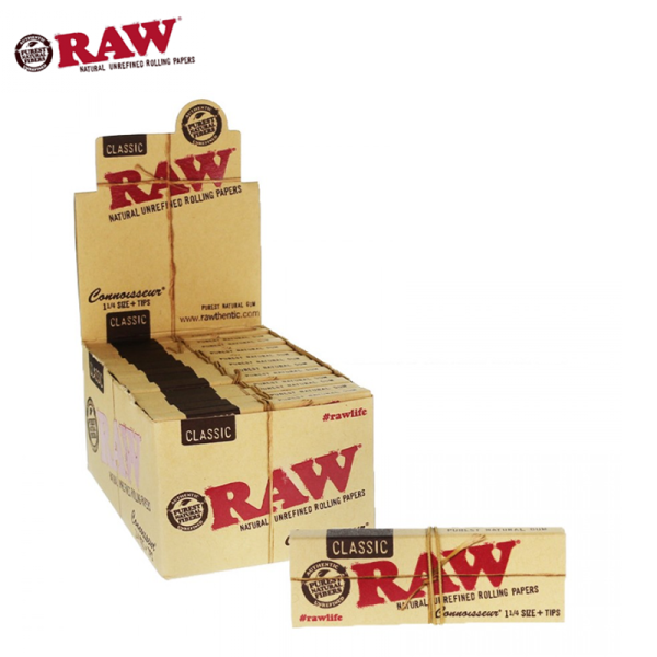 RAW CLASSIC CONNOISSEUR 1¼ PAPERS + TIPS