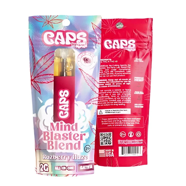 Caps By Good Morels All In One Mind Blaster Blend Disposable 2g - Rasberry Haze