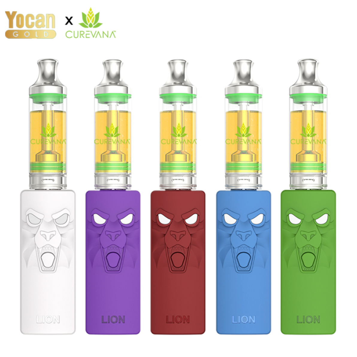 Yocan Gold X Curevana THC-A Liquid Diamond Vape Cartridge W/ Battery Kit (3 Grams)