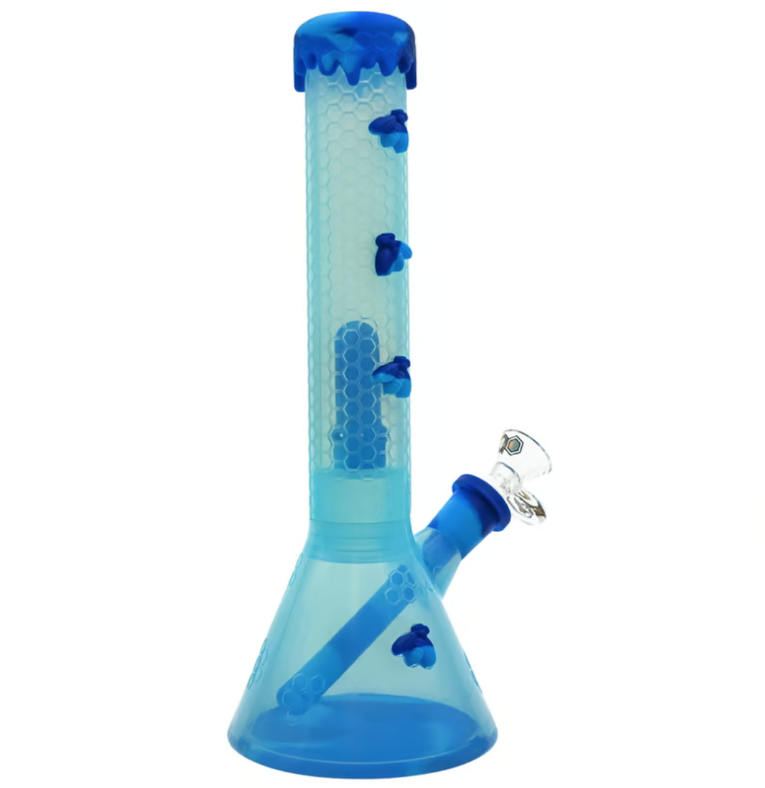 10.5 IN. Stratus OPAQUE Silicone Water Pipe with Inbuilt Shower Head Percolator