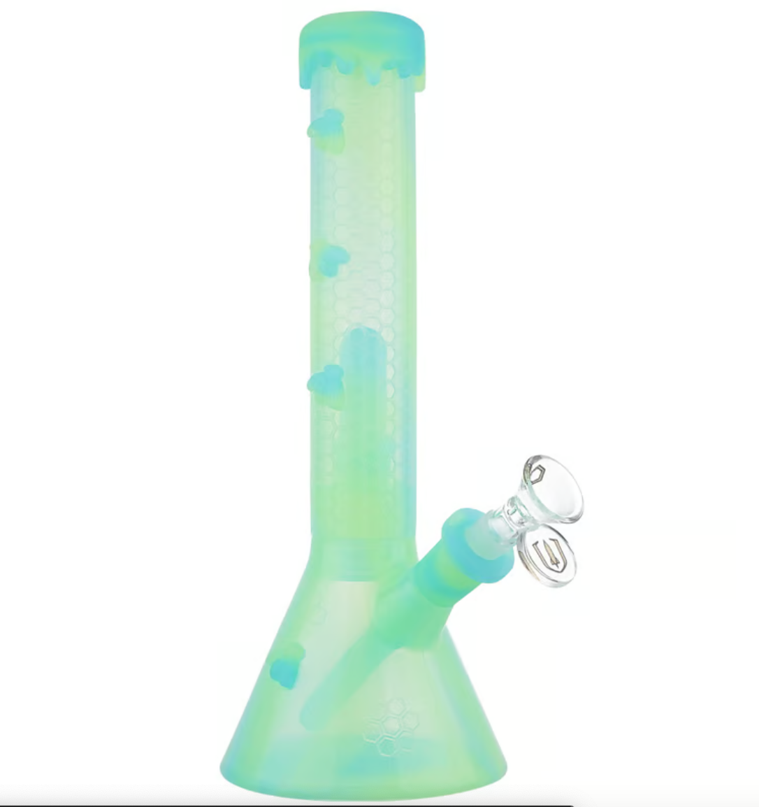 10.5 IN. Stratus OPAQUE Silicone Water Pipe with Inbuilt Shower Head Percolator
