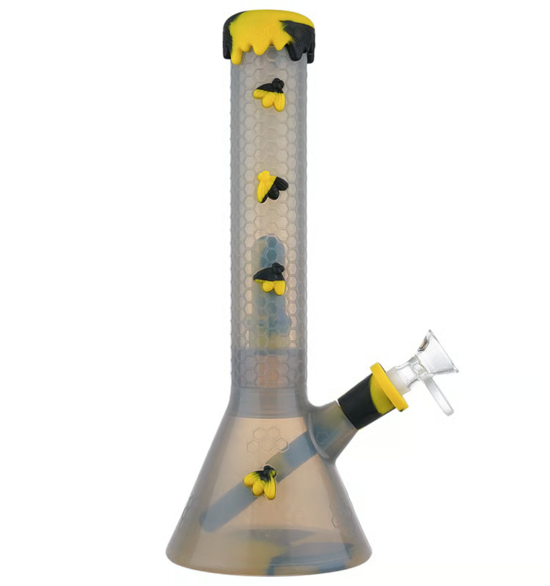 10.5 IN. Stratus OPAQUE Silicone Water Pipe with Inbuilt Shower Head Percolator