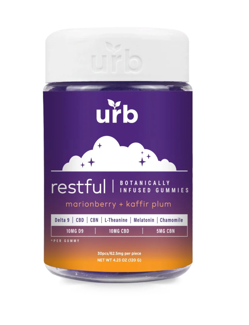 URB Restful Botanically Infused Gummies 1875MG