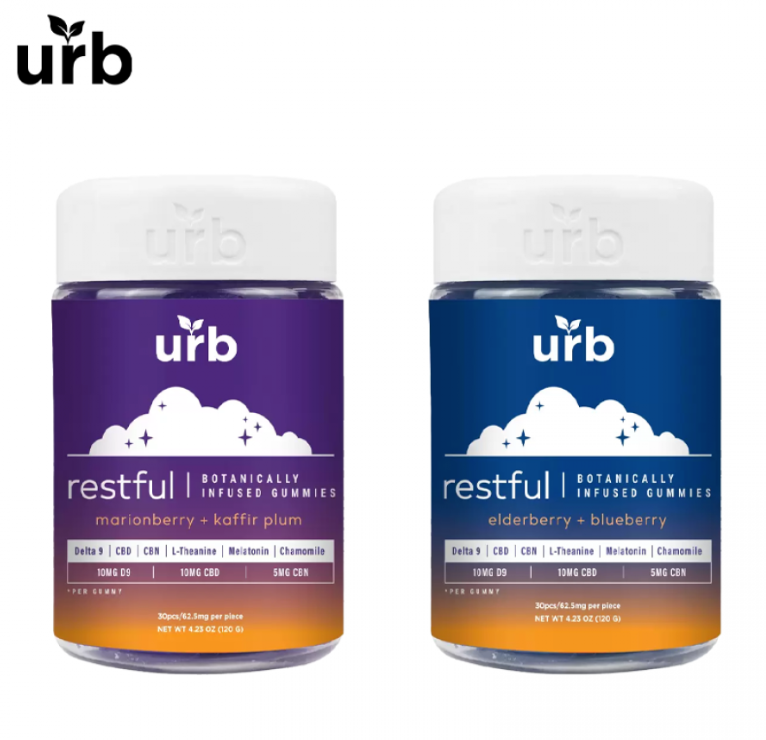 URB Restful Botanically Infused Gummies 1875MG