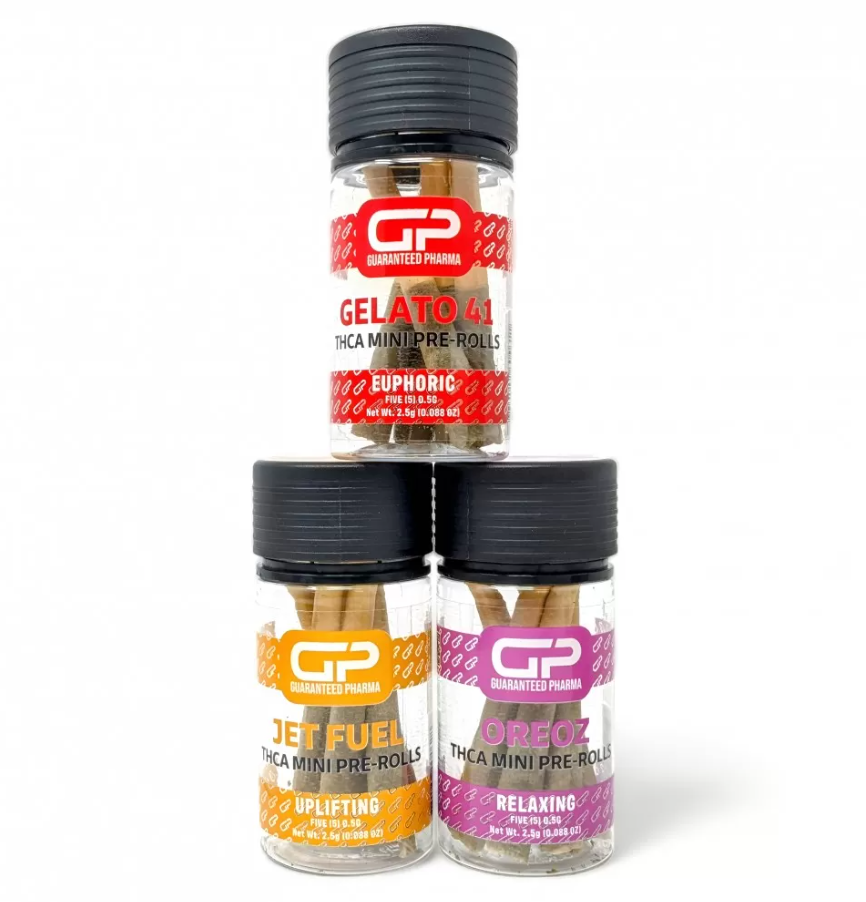 Guaranteed Pharma THC-A Mini Heaters Pre-Rolls 2.5g / 5ct