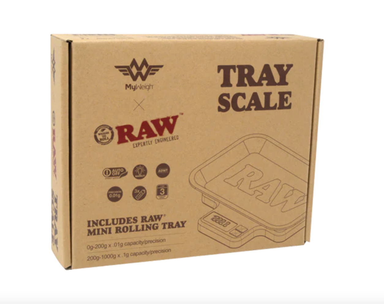 RAW x MY WEIGH Tray Scale