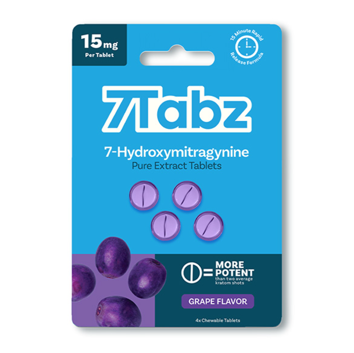 7Tabz 7-Hydroxymitragynine Pure Extract Tablets Box 4 x 10 / 15mg