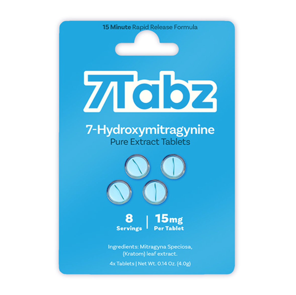7Tabz 7-Hydroxymitragynine Pure Extract Tablets Box 4 x 10 / 15mg