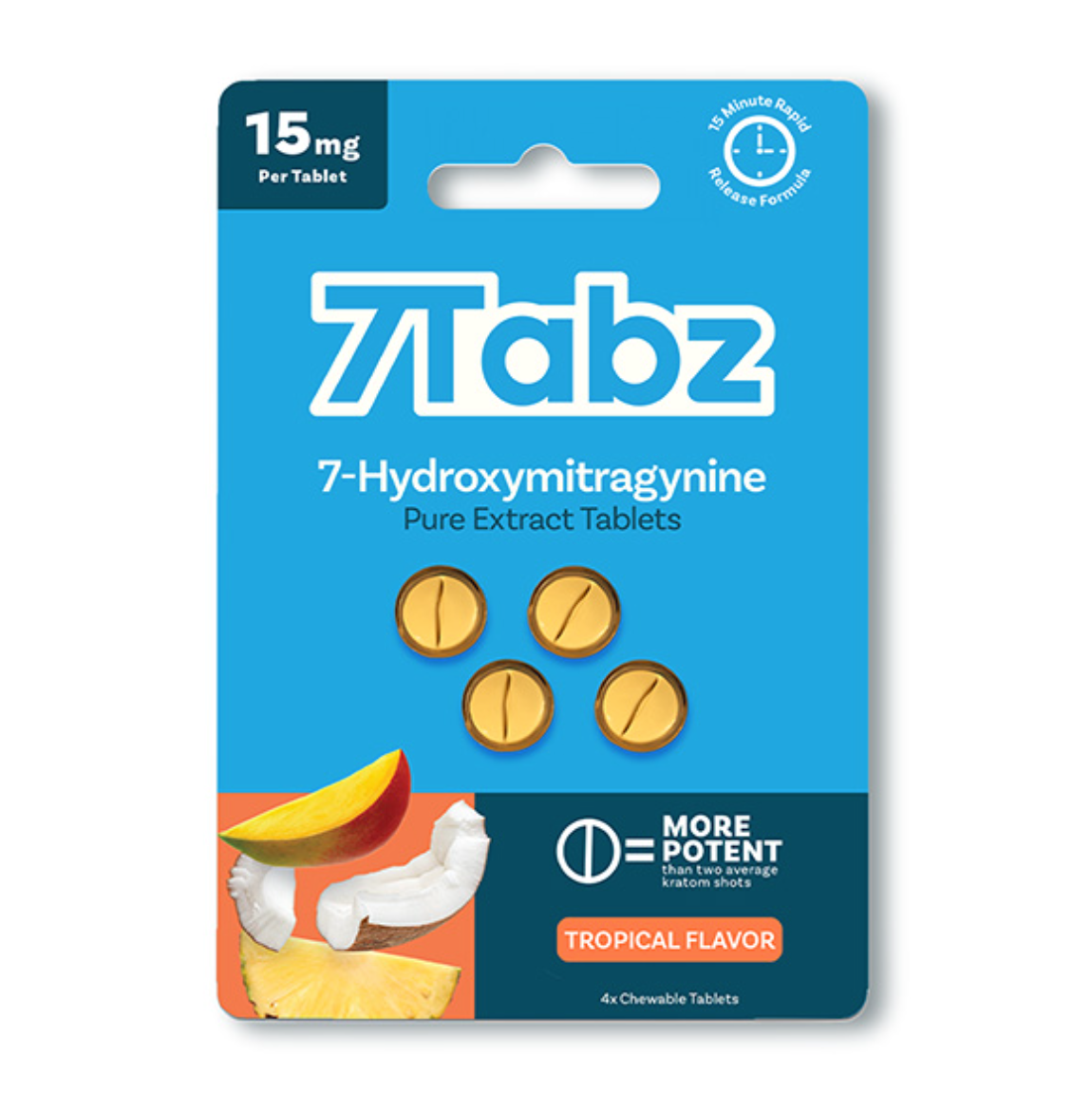 7Tabz 7-Hydroxymitragynine Pure Extract Tablets Box 4 x 10 / 15mg