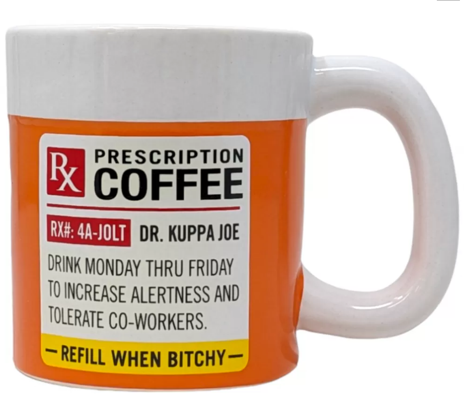 High Point Ceramic Rx Prescription Mug Hand Pipe