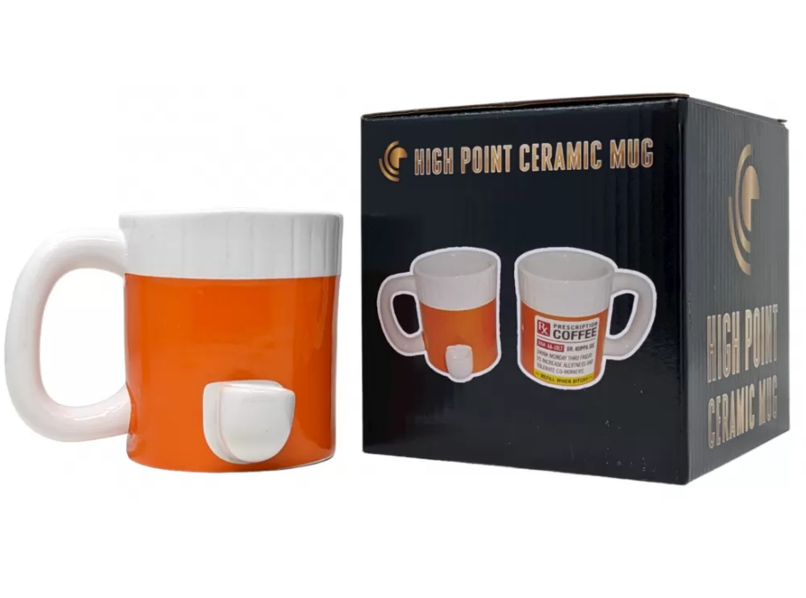 High Point Ceramic Rx Prescription Mug Hand Pipe