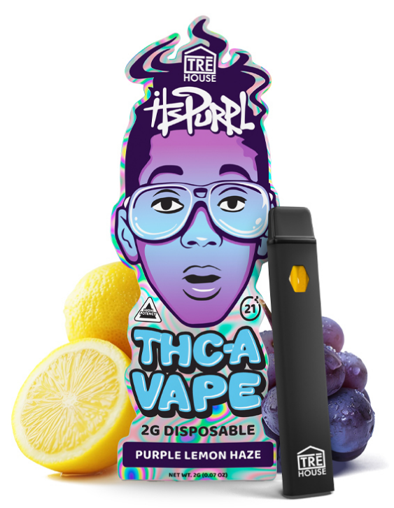 Tre House - ItsPurpl Purple Lemon Haze THCA Vape Pen