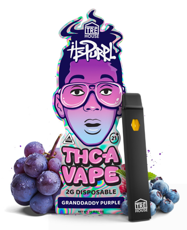 Tre House - ItsPurpl Granddaddy Purple THCA Vape Pen