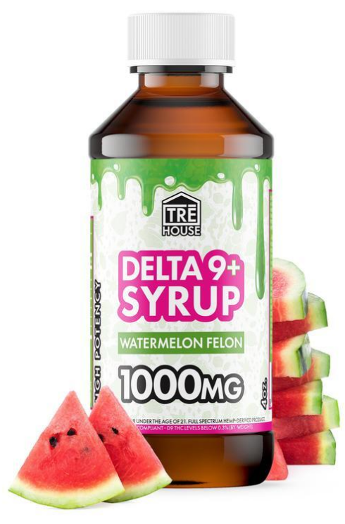 Tre House - Delta-9 Syrup Watermelon Felon 1000mg