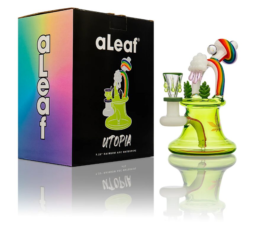 aLeaf 7.25 In Utopia Mini Glass Water Pipe