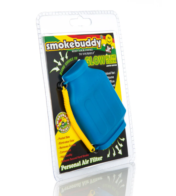 Blue Glow in The Dark Smokebuddy Junior Personal Air Filter