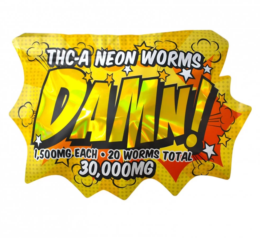 DAMN! THC-A Gummies 30,000mg - 15 Gummies (Super Potent)