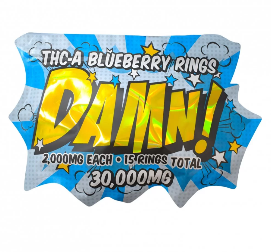 DAMN! THC-A Gummies 30,000mg - 15 Gummies (Super Potent)