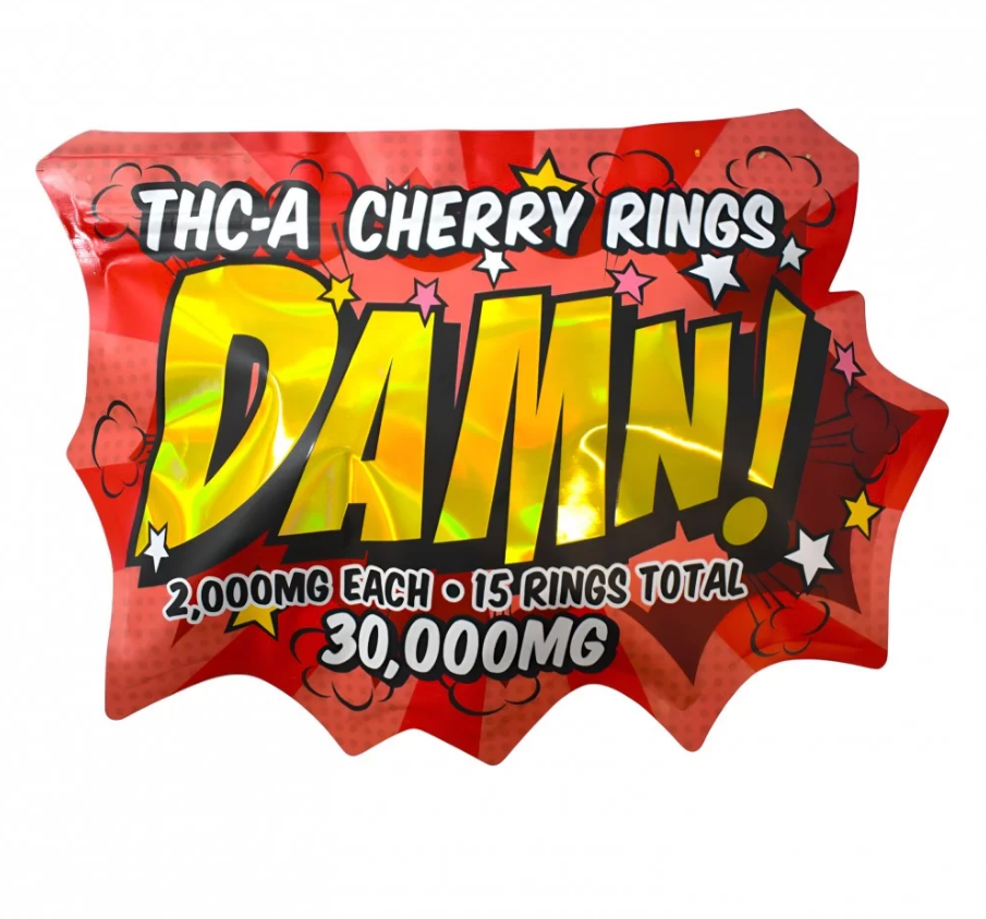 DAMN! THC-A Gummies 30,000mg - 15 Gummies (Super Potent)