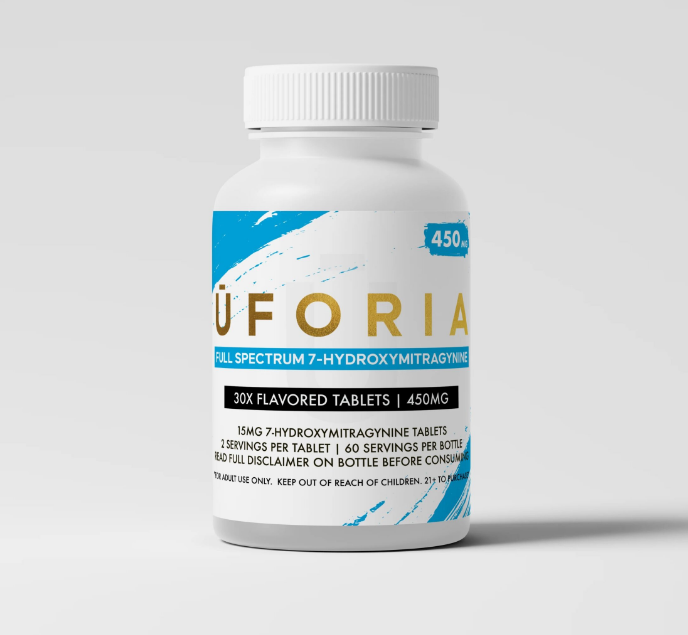 450mg Bottle | 30x 15mg Tablets | 7-Hydroxymitragynine