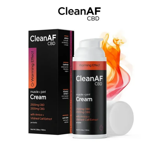 CLEANAF CBD Warming Pain Relief Cream 5000MG 3.4oz
