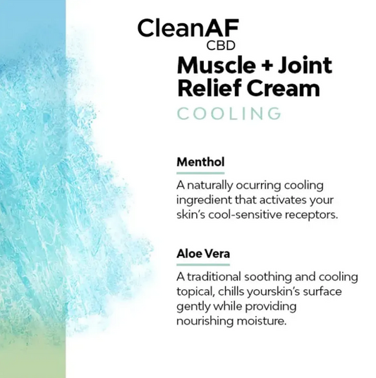 CLEANAF CBD Pain Relief Cooling Roll On Gel 5000MG 3.4oz