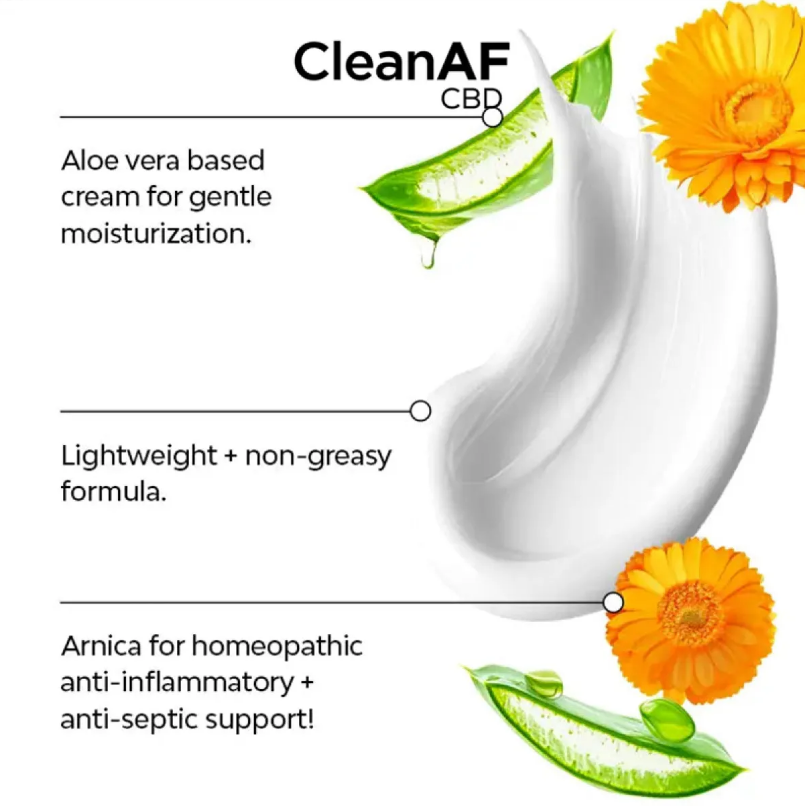 CLEANAF CBD Warming Pain Relief Cream 5000MG 3.4oz