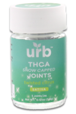 URB - Snowapped THC-A Joints 3.5 GM / 5 CT TWISTED CITRUS (SATIVA)