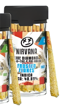 NIRVANA LIVE DIAMOND THC-A + THC-P PRE ROLLS FROSTED FLAKES (INDICA)